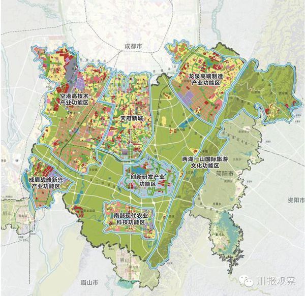 四川省成都天府新区成都片区管理委员会的机构