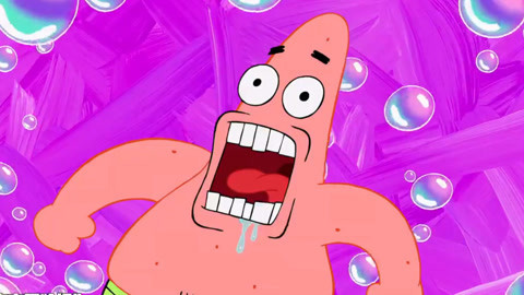 海绵宝宝历险记:不知看见了什么,派大星遭受刺激,一直保持惊讶