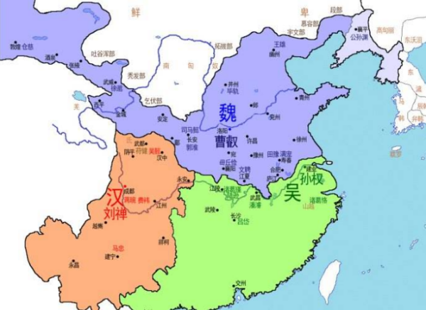 三国时许昌与荆州,徐州现在在哪