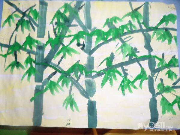 竹子水粉画 怎么画竹子