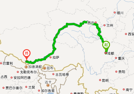 成都到西藏日喀则吉隆县怎么走?