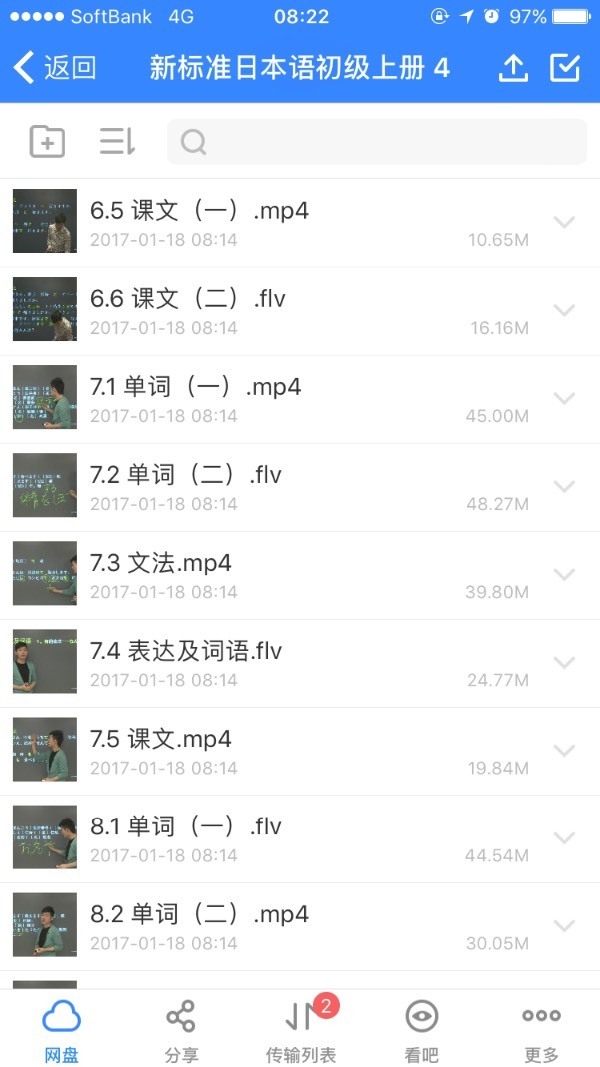 我需要百度云资源的新标准日本语初级上册的新