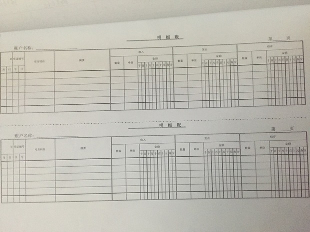 会计明细账格式对应的各科目(明细账格式图片