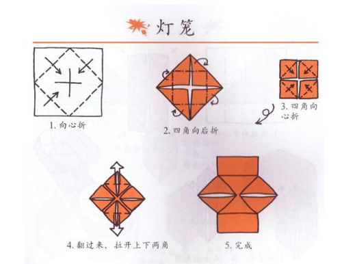求 折纸的灯笼 教学 长得有点像豆腐饽 需要 吹气的