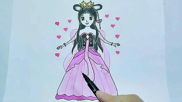 视频: 叶罗丽精灵梦的 罗丽简笔画,步骤简单好画,儿童简笔画教程视频