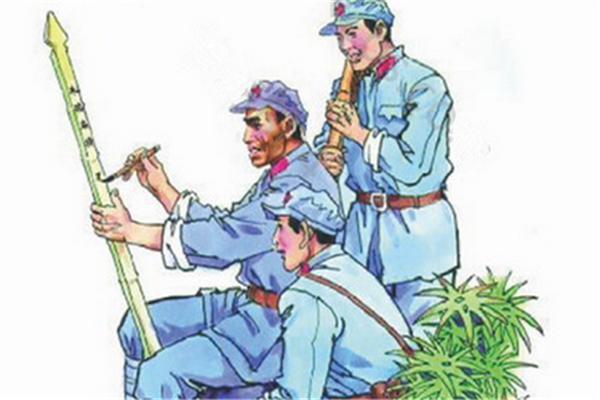 八路军小战士孙大兴腿部受伤,组织决定派小卫生员武建华护理孙大兴,到