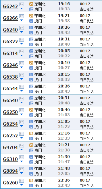 深圳北到虎门是动车还是高铁