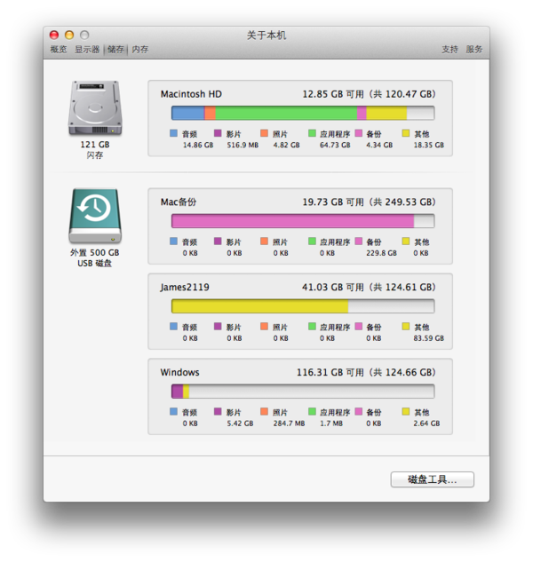 MACBOOK AIR 虚拟机WIN7认不到移动硬盘