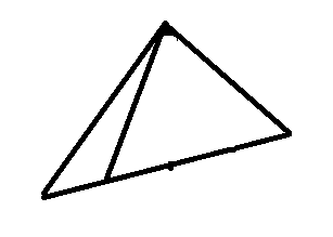 把一个普通三角形(不等腰)分成四个面积相等的小三角形,有几种分法?