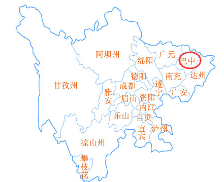 四川巴中地理位置图图片