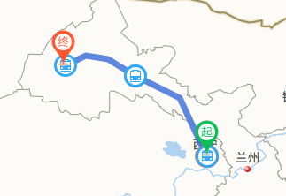西宁到敦煌没有直达列车.但可乘坐z105转车k9667到达敦煌.路线如下