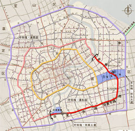 上海中环线的上下匝道