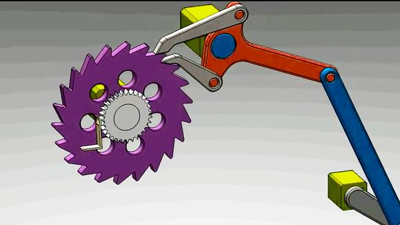 这个 b>棘轮 /b>结构 b>设计 /b>的很有意思,运行起来很有意思!