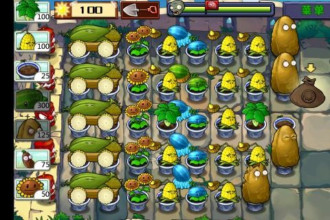 求iphone上植物大战僵尸长城版 生存模式 无尽