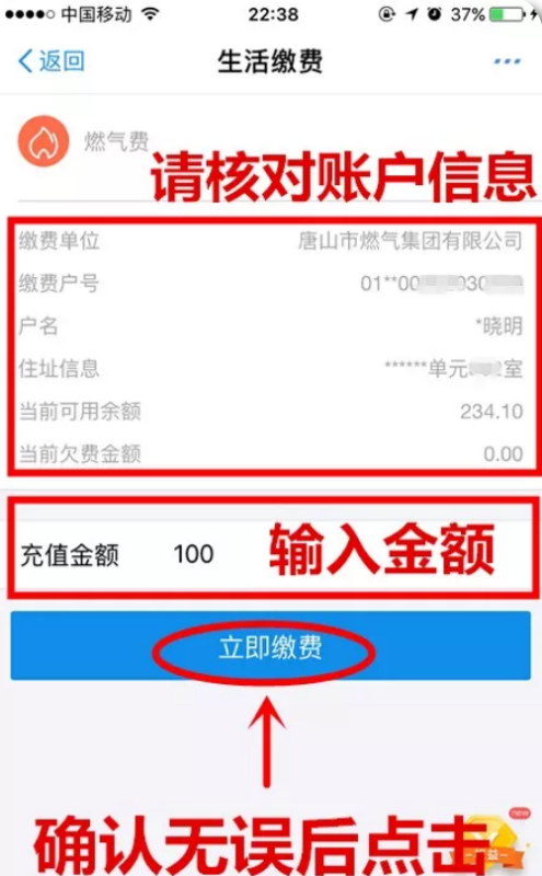 支付宝燃气缴费怎么缴纳?