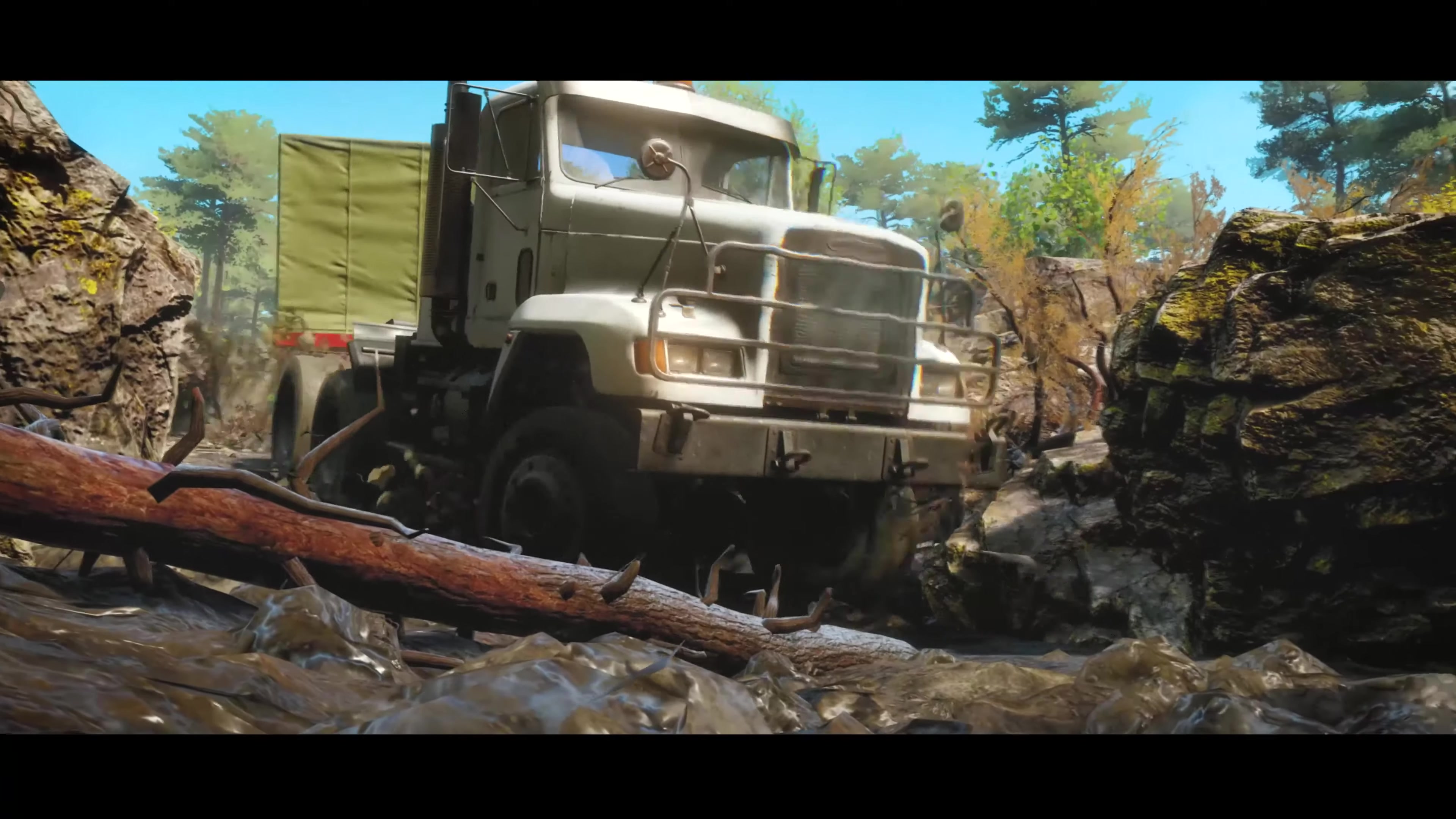 《旋转轮胎:泥泞奔驰》  a  mudrunner game 4k uhd 展示预告  ps4