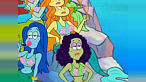 《海绵宝宝》 美人鱼们在唱什么歌呢?好动听!