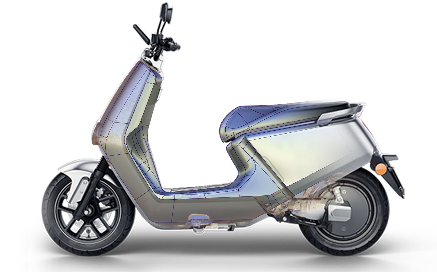 alias逆向雅迪g5车体a面 b>建模视频教程 /b>