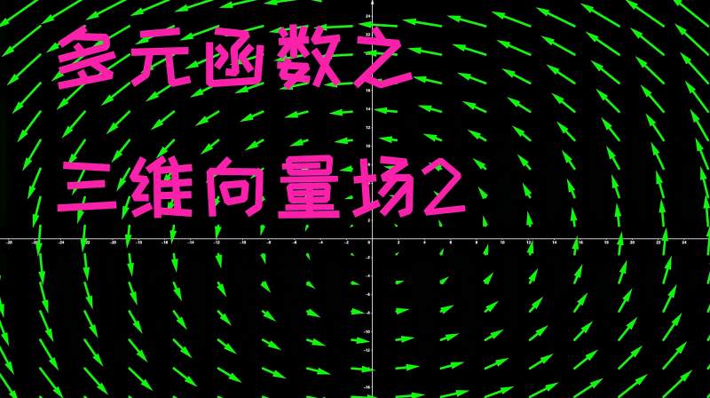 [图]多元微积分1.11,多元函数,三维向量场2—可汗学院。自制中字