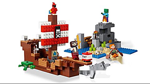 lego 乐高积木  我的世界 21152  海盗船大冒险