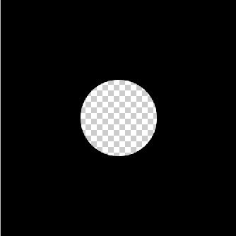 文件--新建--50×50像素透明文档,填充黑色,中间画一圆形选区,擦除