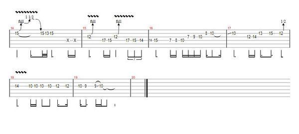 求海阔天空尾奏电吉他谱!