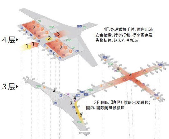 深圳机场t3平面图高清图片