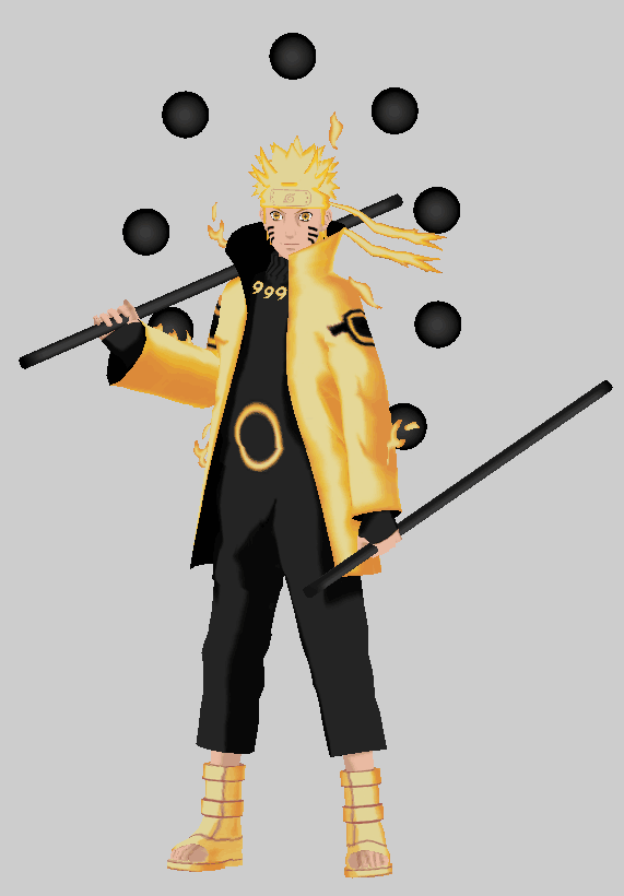 火影忍者六道鸣人怎么画