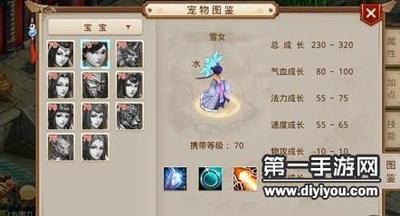 问道手游全能型宠物雪女抗性加点介绍