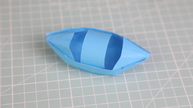 童年的乌篷船折纸,折法简单易学,关键是放水上还能漂