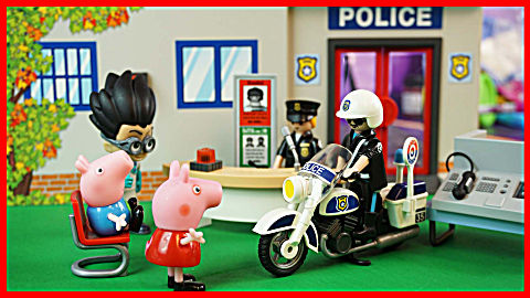 北美玩具 第一季 第1002集小猪佩奇被警察带走了,看看有趣的警察局