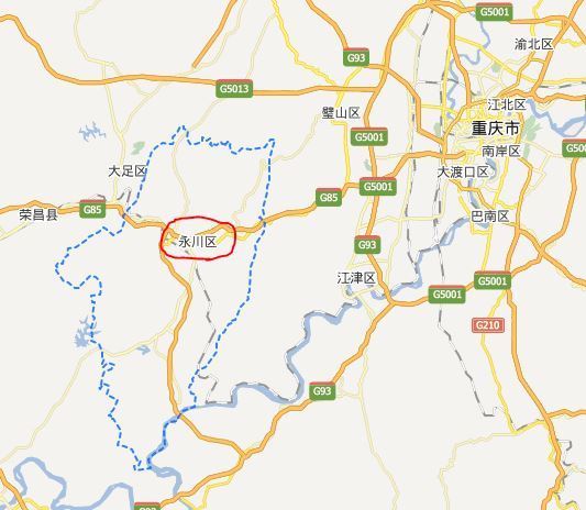 重庆永川区有多少人口?占地多少?