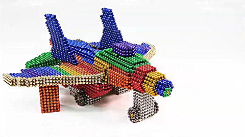 你 没见过的新玩法,巴克球diy彩色飞机,去商场想买都买不到