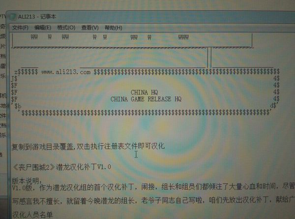 我下了一个游戏叫丧尸围城2 然后是英文版的我