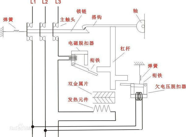 开关弹簧铜片安装图解图片