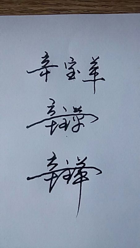 53%    等级: 8 已帮助: 863人 [辛宝苹]几个字 硬笔连笔和艺术签名