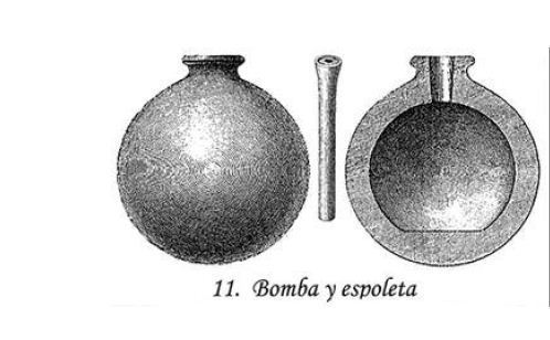 真正意义上的开花弹出现在拿破仑战争时期,结果如下图