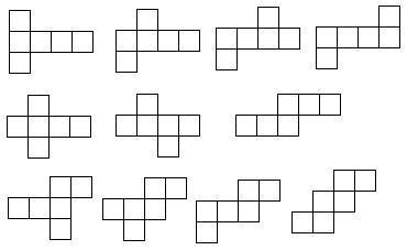 长方体的展开图16种图片