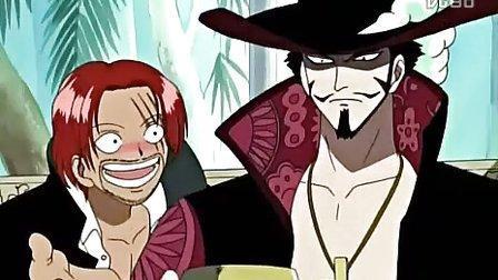 海贼王红发vs鹰眼是