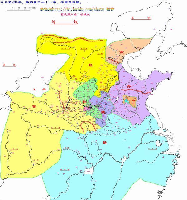 中國古代春秋 戰國時期的地圖 要詳細,能看清每個城市的最好 元朝時期