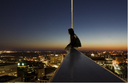 求楼顶天台摄影照片