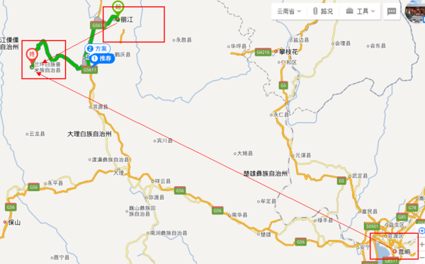 从济南去云南省兰坪县坐飞机到丽江近还是到昆明近