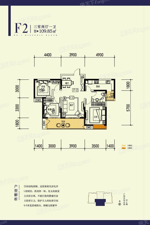 大神看看这个两梯三户的中间户怎样?高层33层