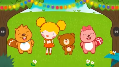 水果健康歌_洋娃娃和小熊跳舞