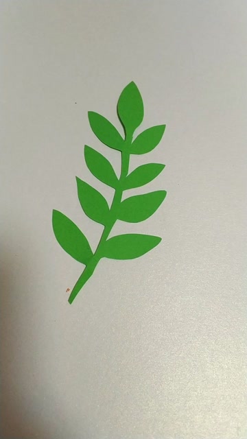 花的叶子剪纸简单方法图片