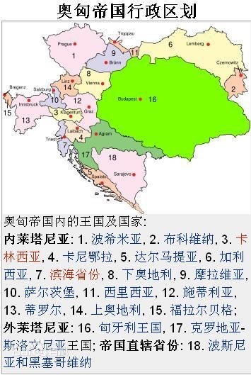 一战前奥匈帝国面积相当于中国哪些省