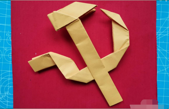 党徽折纸教程图片