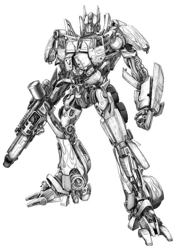 擎天柱 谁有这张素描图的高清图,越清晰越好~~有其他擎天柱高清素描图