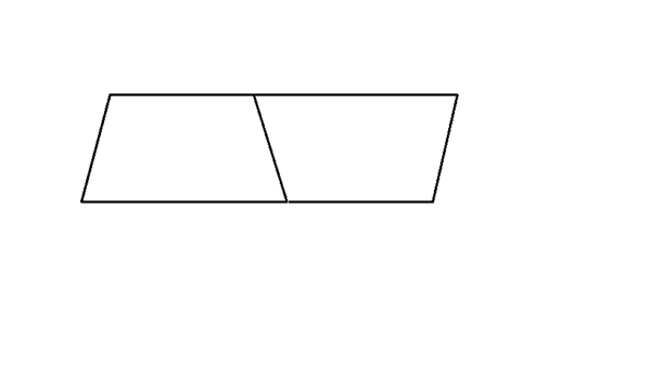 两个梯形拼成的图案图片