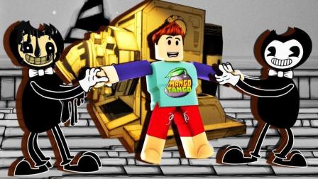 「roblox班迪和墨水机器」恐怖电梯角色bendy! 乐高细思极恐的剧情!